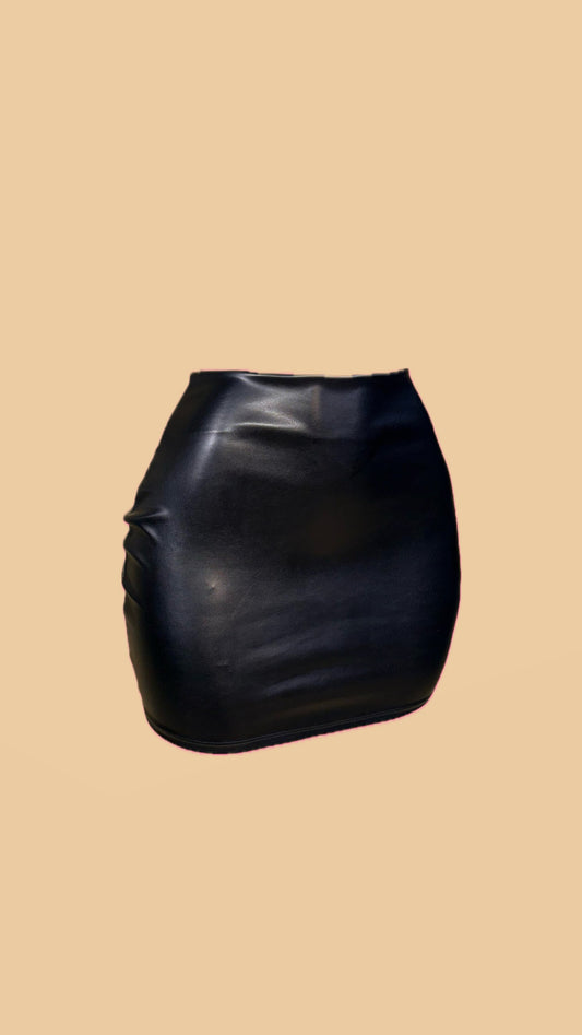 Pleather skirt